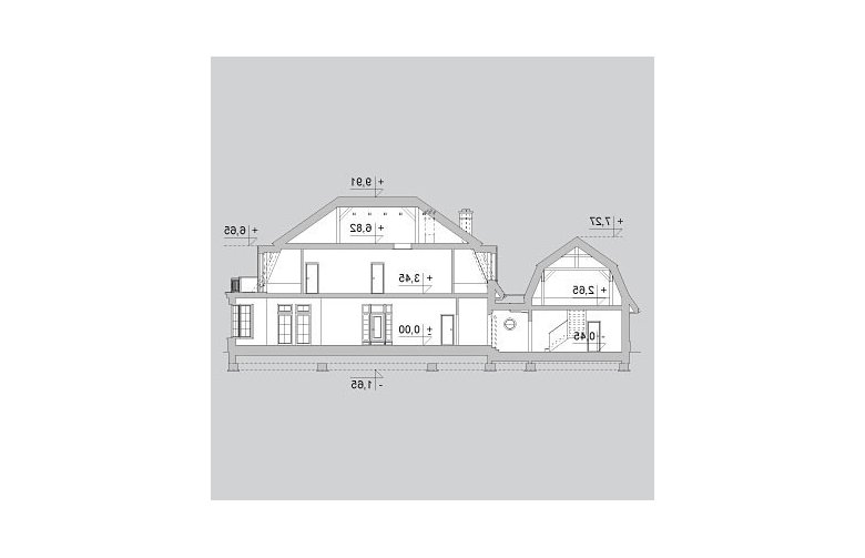 Projekt domu piętrowego LK&904 - Usytuowanie - wersja lustrzana