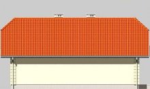 Elewacja projektu LK&412 - 2 - wersja lustrzana