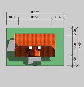 Usytuowanie budynku LK&412 w wersji lustrzanej