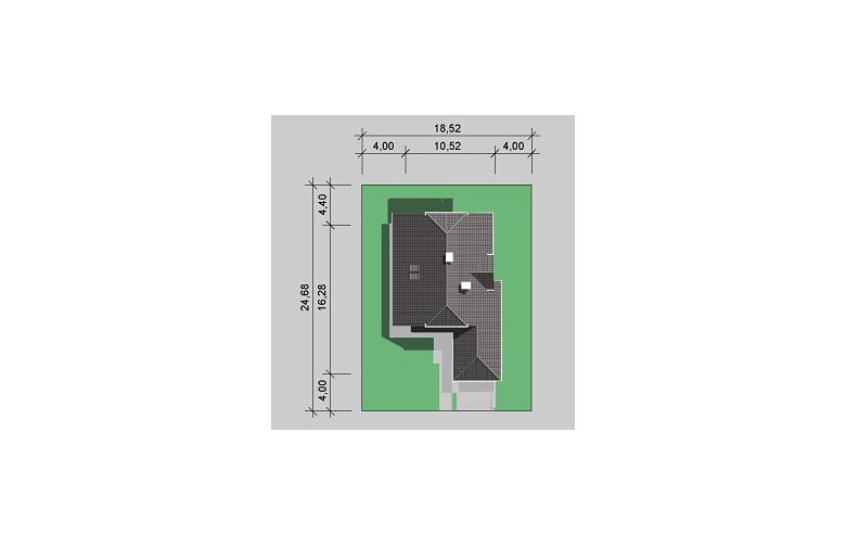 Projekt domu wolnostojącego LK&428 - Usytuowanie