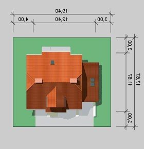 Usytuowanie budynku LK&451 w wersji lustrzanej