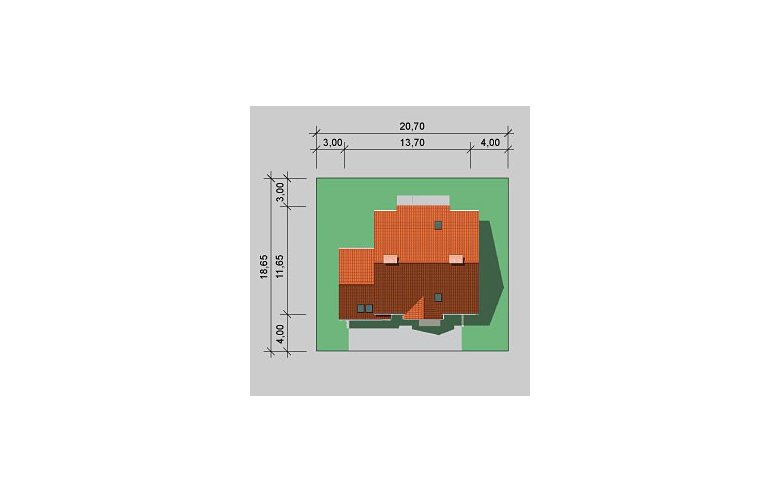 Projekt domu wolnostojącego LK&453 - Usytuowanie