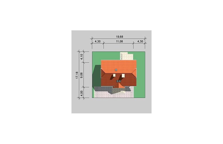 Projekt domu wolnostojącego LK&457 - Usytuowanie