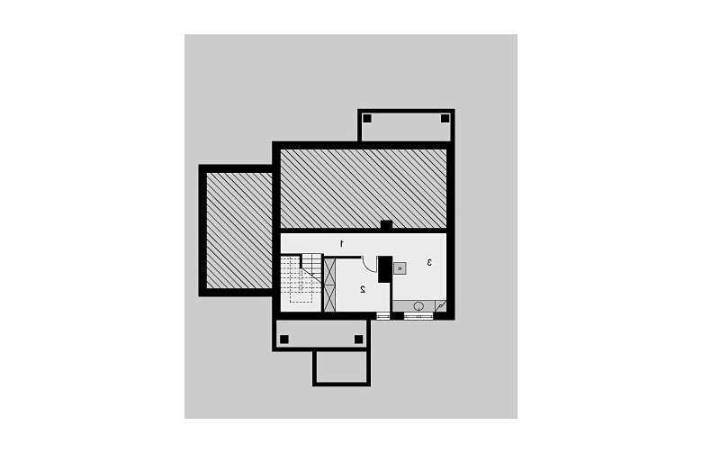 Projekt domu wolnostojącego LK&470 - piwnica