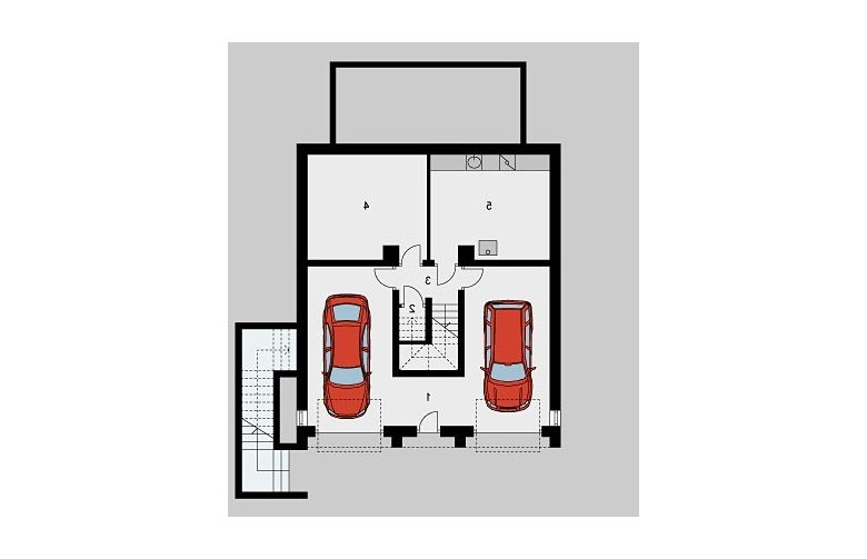 Projekt domu wielorodzinnego LK&554 - piwnica