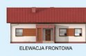 Projekt domu parterowego BELLONA - elewacja 1