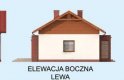 Projekt domu parterowego BELLONA - elewacja 2
