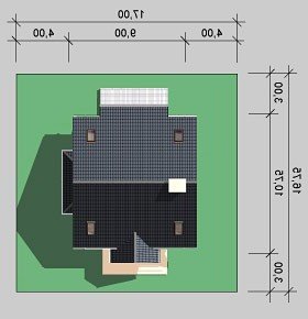 Usytuowanie budynku LK&573 w wersji lustrzanej