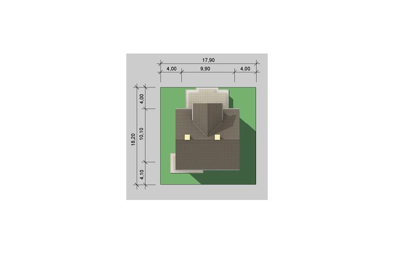 Projekt domu wolnostojącego LK&583 - Usytuowanie