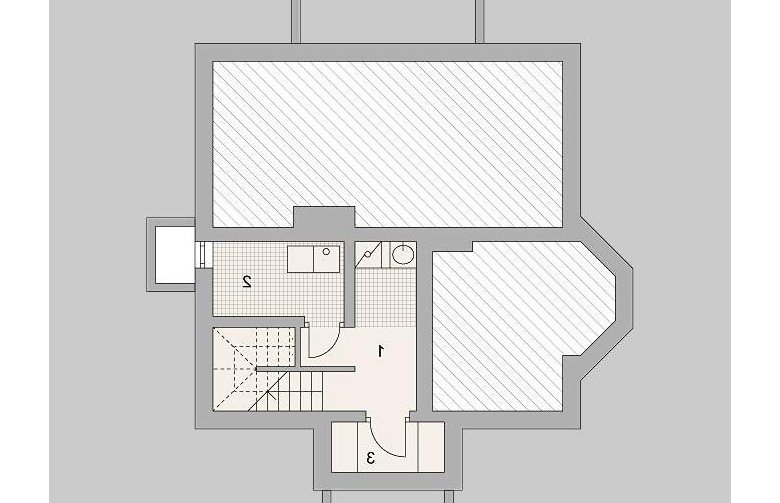 Projekt domu wolnostojącego LK&596 - piwnica