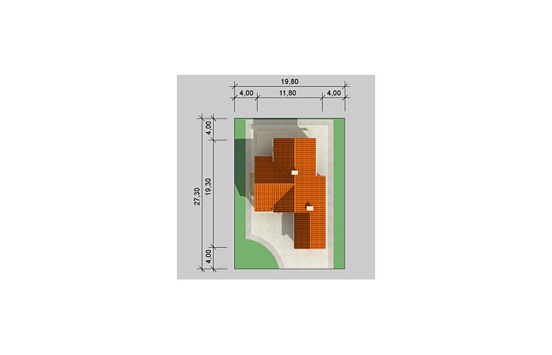 Projekt domu wolnostojącego LK&606 - Usytuowanie