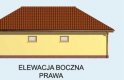 Projekt garażu G124 garaż trzystanowiskowy z pomieszczeniem gospodarczym - elewacja 1