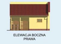 Elewacja projektu G114 budynek gospodarczy - 4