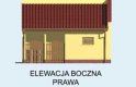 Projekt budynku gospodarczego G114 budynek gospodarczy - elewacja 4