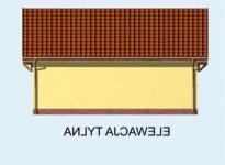 Elewacja projektu G115 garaż jednostanowiskowy z pomieszczeniem gospodarczym - 3 - wersja lustrzana