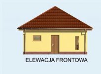 Elewacja projektu G113 budynek gospodarczy - 1