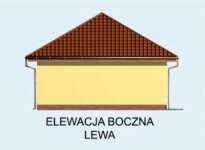 Elewacja projektu G113 budynek gospodarczy - 2