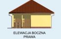 Projekt budynku gospodarczego G113 budynek gospodarczy - elewacja 4