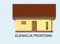 Elewacja projektu G112 budynek gospodarczy - 1