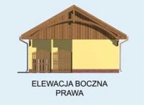 Elewacja projektu G112 budynek gospodarczy - 4