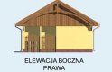 Projekt budynku gospodarczego G112 budynek gospodarczy - elewacja 4