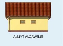 Elewacja projektu G112 budynek gospodarczy - 3 - wersja lustrzana