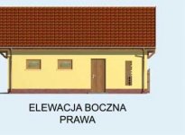 Elewacja projektu G110 garaż dwustanowiskowy - 4