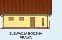 Projekt garażu G110 garaż dwustanowiskowy - elewacja 4