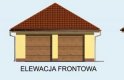 Projekt garażu G111 - elewacja 1