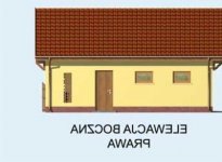 Elewacja projektu G109 - 2 - wersja lustrzana