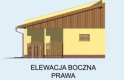 Projekt garażu G107 - elewacja 4