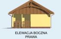 Projekt garażu G106 - elewacja 4