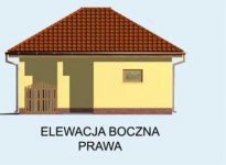 Elewacja projektu G102 garaż jednostanowiskowy - 4