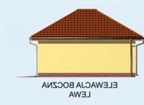 Elewacja projektu G102 garaż jednostanowiskowy - 2 - wersja lustrzana