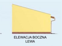 Elewacja projektu G85 garaż dwustanowiskowy z pomieszczeniami gospodarczymi - 2