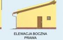 Projekt garażu G85 garaż dwustanowiskowy z pomieszczeniami gospodarczymi - elewacja 4