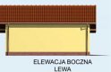 Projekt garażu G100 - elewacja 2