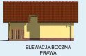 Projekt garażu G100 - elewacja 4