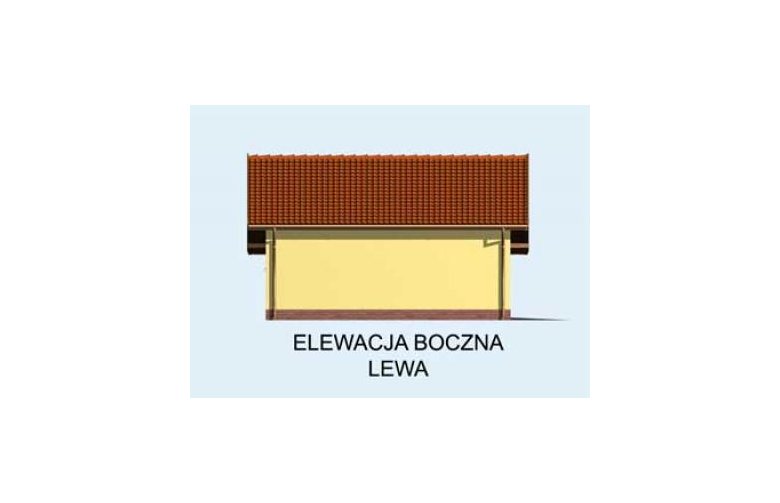 Projekt garażu G96 - elewacja 2