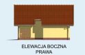 Projekt garażu G96 - elewacja 4