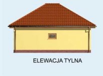 Elewacja projektu G98 garaż dwustanowiskowy - 3