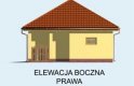 Projekt garażu G98 garaż dwustanowiskowy - elewacja 4