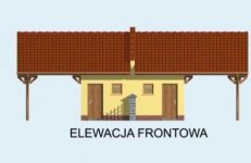 Elewacja projektu G89 bliźniak (jeden segment), projekty garaży - 1