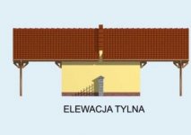 Elewacja projektu G89 bliźniak (jeden segment), projekty garaży - 2