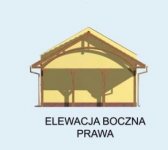 Elewacja projektu G89 bliźniak (jeden segment), projekty garaży - 4