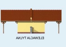 Elewacja projektu G89 bliźniak (jeden segment), projekty garaży - 2 - wersja lustrzana