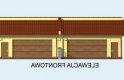 Projekt garażu G88 bliźniak (jeden segment), projekty garaży - elewacja 1