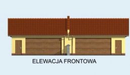 Elewacja projektu G87 bliźniak (jeden segment), projekty garaży - 1