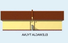 Elewacja projektu G87 bliźniak (jeden segment), projekty garaży - 2 - wersja lustrzana