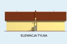 Elewacja projektu G86 bliźniak (jeden segment), projekty garaży - 2